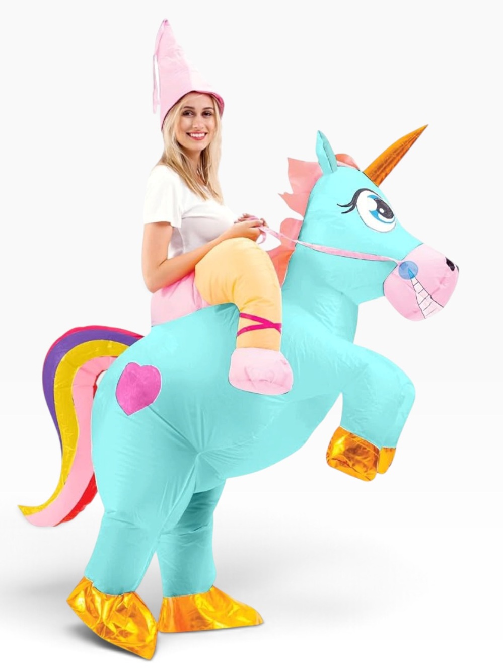 Spooktacular Creations Ride A Unicorn Inflatable Halloween Costume One Size